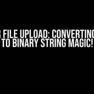 Angular File Upload: Converting Base64 to Binary String Magic!