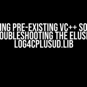 Compiling Pre-Existing VC++ Solution: Troubleshooting the Elusive Log4CplusUD.lib