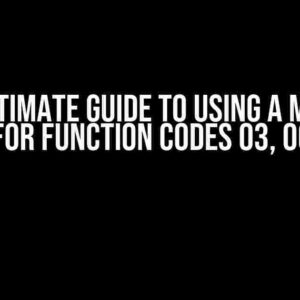 The Ultimate Guide to Using a Modbus Sniffer for Function Codes 03, 06, and 16